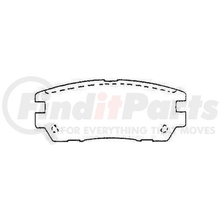 D567CT by BENDIX - CT3 Ceramic Disc Pad Set