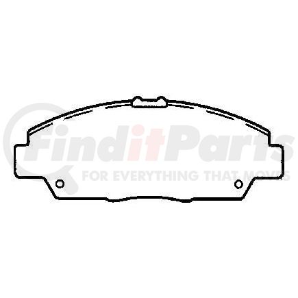 D568CT by BENDIX - CT3 Disc Pad Set