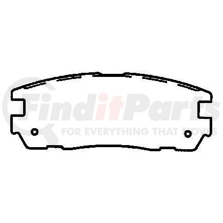 D580CT by BENDIX - CT3 Disc Pad Set