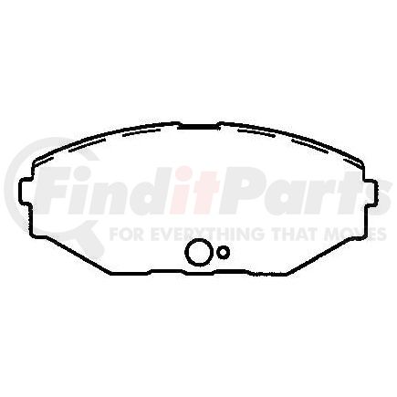 D587CT by BENDIX - CT3 Disc Pad Set