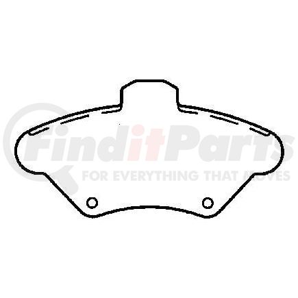 Bendix D600CT Disc Brake Pad Set CT3 Disc Pad Set