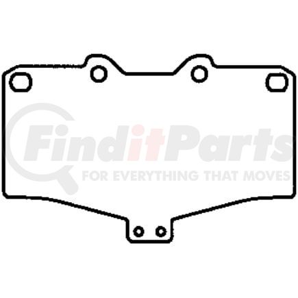 D611CT by BENDIX - CT3 Ceramic Disc Pad Set