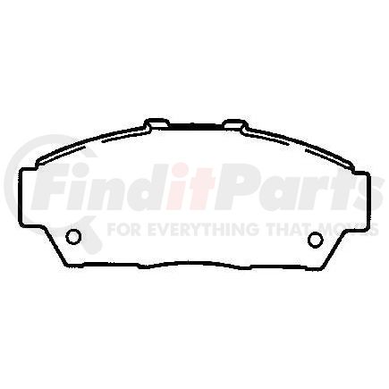 D617CT by BENDIX - CT3 Disc Pad Set