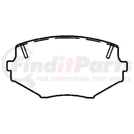 D635CT by BENDIX - CT3 Disc Pad Set