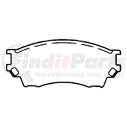 D643CT by BENDIX - CT3 Disc Pad Set