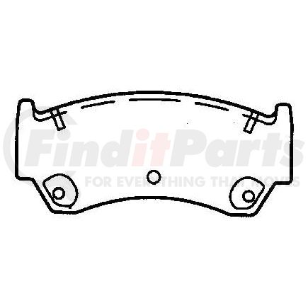 D668CT by BENDIX - CT3 Disc Pad Set