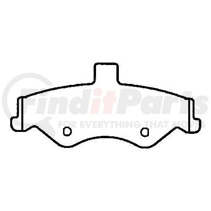 Bendix D750CT Disc Brake Pad Set CT3 Disc Pad Set