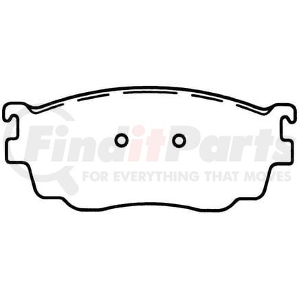 D755CT by BENDIX - CT3 Disc Pad Set