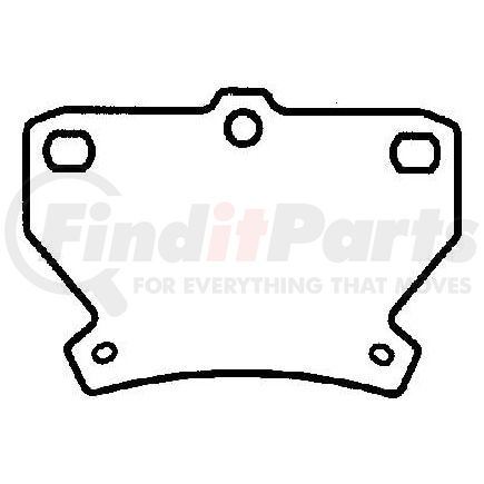 D823CT by BENDIX - CT3 Disc Pad Set