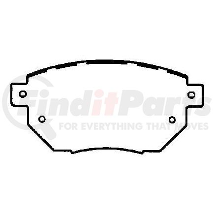 D969A by BENDIX - DISC PAD PKG