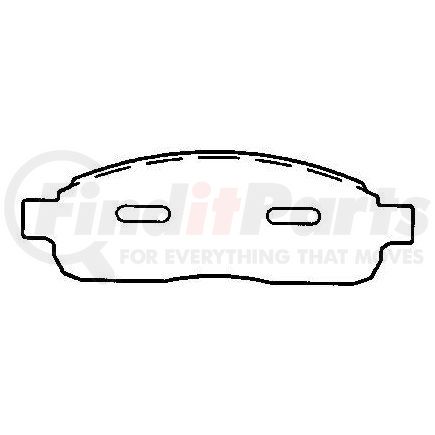 MKD1011 by BENDIX - Disc Brake Pad Set - Semi Metallic