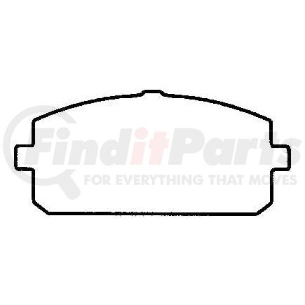 D180 by BENDIX - DISC PAD PKG