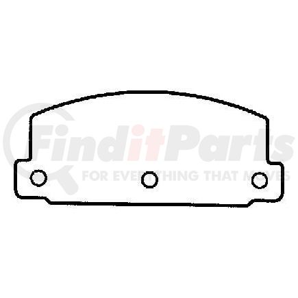 Bendix D189 Disc Brake Pad Set DISC PAD PKG