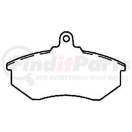 D227A by BENDIX - DISC PAD PKG