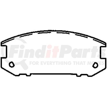 D309CT by BENDIX - CT3 Ceramic Disc Pad Set