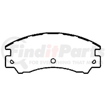 D311CT by BENDIX - CT3 Disc Pad Set