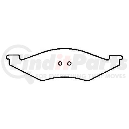 Bendix D257CT Disc Brake Pad Set CT3 Disc Pad Set