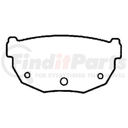 D272CT by BENDIX - CT3 Disc Pad Set