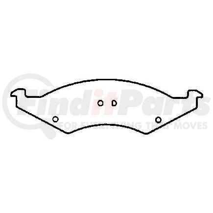 D324CT by BENDIX - CT3 Disc Pad Set