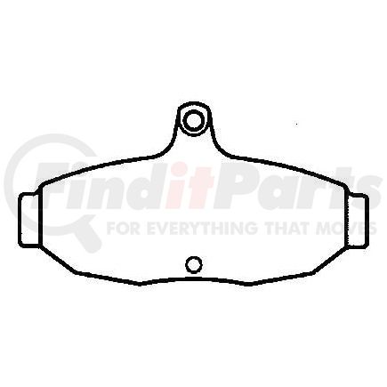 D347CT by BENDIX - CT3 Disc Pad Set