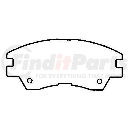 D349CT by BENDIX - CT3 Disc Pad Set