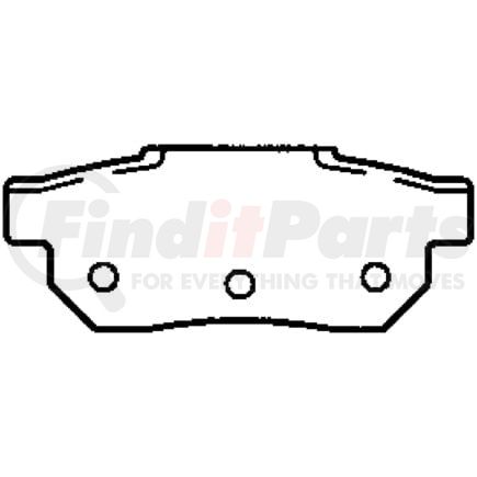 D364CT by BENDIX - CT3 Ceramic Disc Pad Set