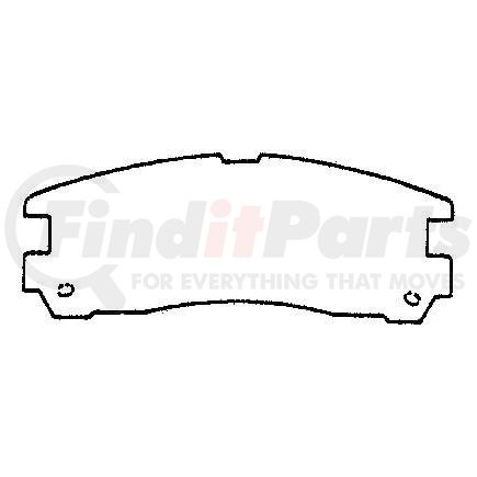 D383CT by BENDIX - CT3 Disc Pad Set