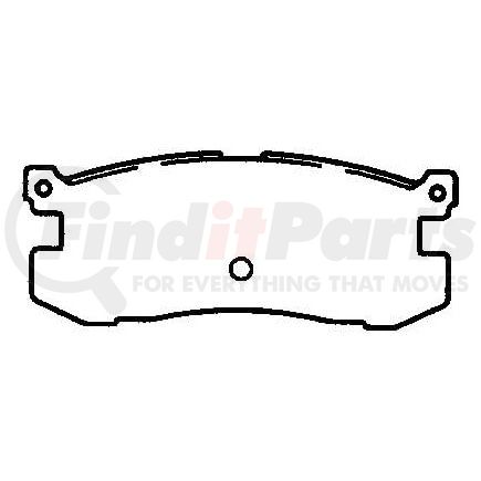 Bendix D400CT Disc Brake Pad Set CT3 Disc Pad Set