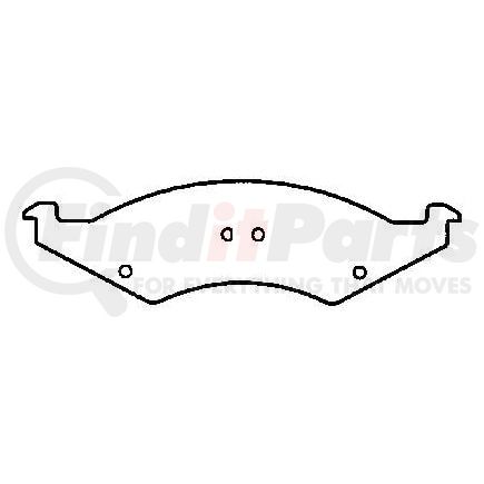 D421CT by BENDIX - CT3 Disc Pad Set