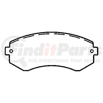 D422CT by BENDIX - CT3 Disc Pad Set