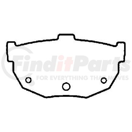 D429CT by BENDIX - CT3 Disc Pad Set