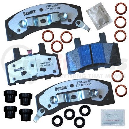 MKD370FM by BENDIX - FLEET METLOK Disc Brake Pad Set