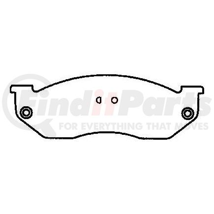 MKD385S by BENDIX - Semi-Met Disc Pad Set