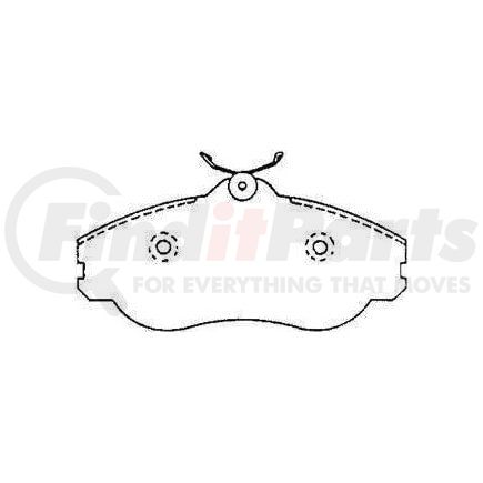 MKD419SIQ by BENDIX - Semi-Met Disc Pad Set