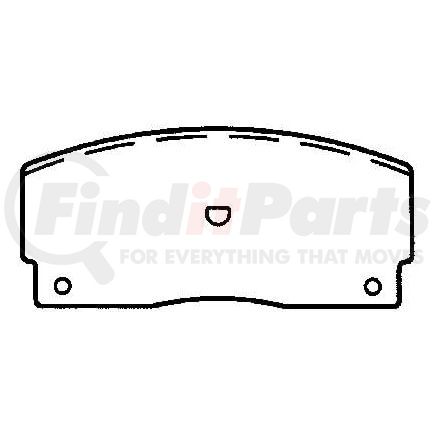 MKD456 by BENDIX - Semi-Met Disc Pad Set