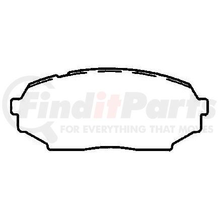 Bendix MKD468 Disc Brake Pad Set Disc Brake Pad Set