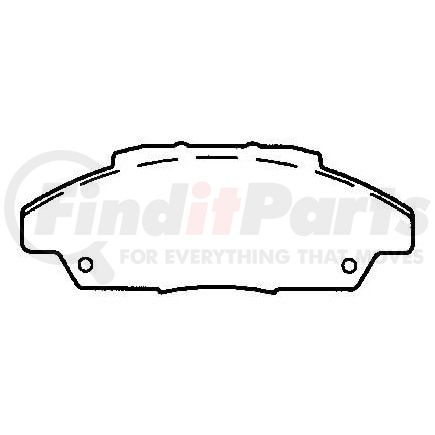 MKD496 by BENDIX - DISC PAD PKG