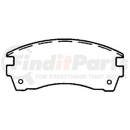 MKD509 by BENDIX - Semi-Met Disc Pad Set