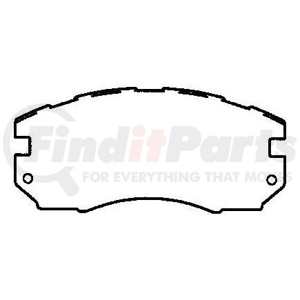 MKD563 by BENDIX - Semi-Met Disc Pad Set