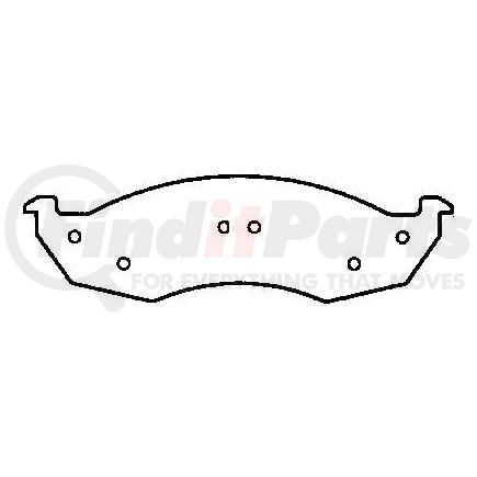 MKD576SUV by BENDIX - Semi-Met Disc Pad Set