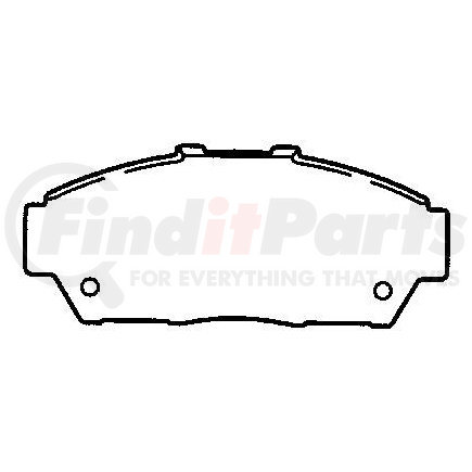 MKD617 by BENDIX - Semi-Met Disc Pad Set