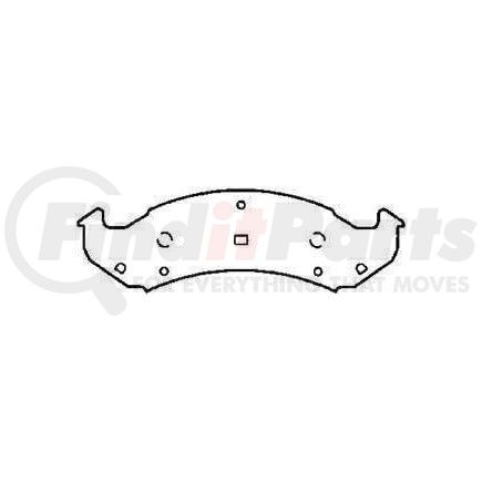 MKD623SUV by BENDIX - Semi-Met Disc Pad Set