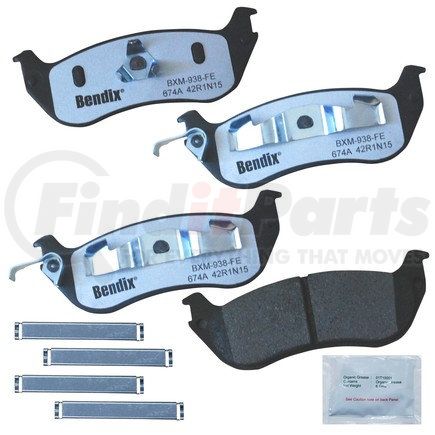 MKD674AFM by BENDIX - FLEET METLOK Disc Brake Pad Set