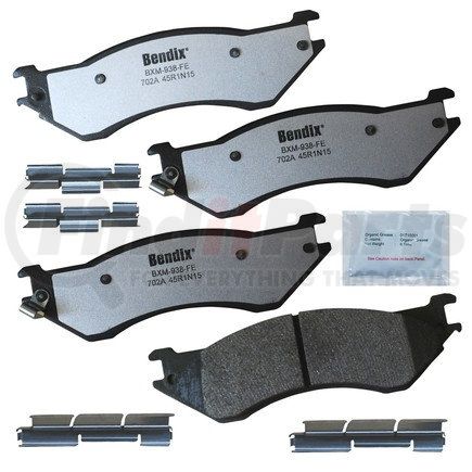 MKD702AFM by BENDIX - FLEET METLOK Disc Brake Pad Set