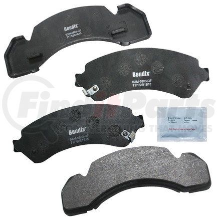 MKD717FM by BENDIX - FLEET METLOK Disc Brake Pad Set