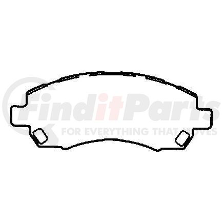 MKD722 by BENDIX - DISC PAD PKG