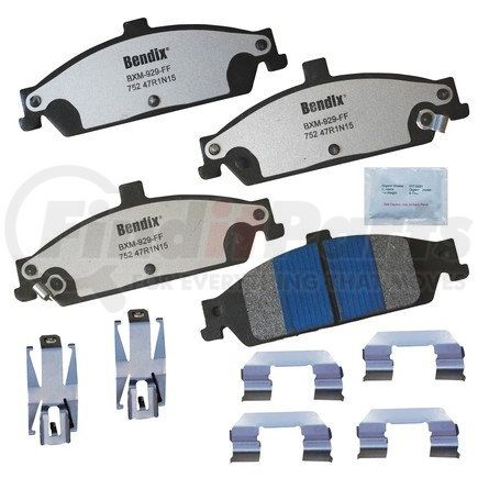 MKD752FM by BENDIX - FLEET METLOK Disc Brake Pad Set