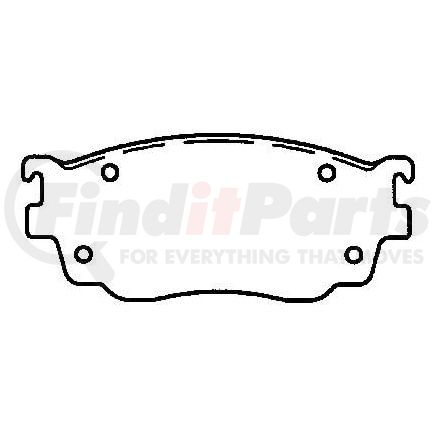 MKD755IQ by BENDIX - Semi-Met Disc Pad Set