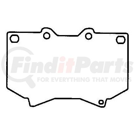 MKD812SUV by BENDIX - Semi-Met Disc Pad Set