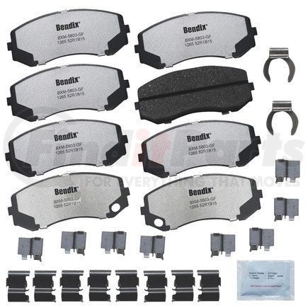 MKD1265FM by BENDIX - FLEET METLOK Disc Brake Pad Set